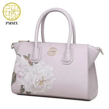 Pmsix 2018 pink bat pakke Luksus Håndtasker, Kvinder clutch Tasker Designer blomster Print Damer Crossbody skuldertaske P120050