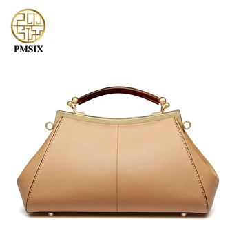 Pmsix Designer Håndtasker holde med elegante Læder tasker simpel bekv damer håndtaske nye vintage kvinder top-håndtag-taske P120163