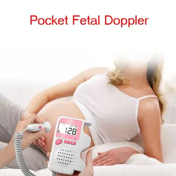 Pocket føtal doppler,Prænatal Baby Hjerte Slå Overvåge 4.5 Vise Føtal Doppler-Skærm For Gravide Kvinder