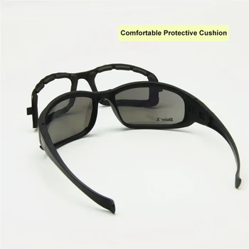 Polariseret Daisy X7 Army Solbriller, Militære Beskyttelsesbriller 4 Linse Kit, Krig Spil Taktisk Mænds Briller