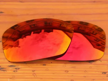 Polycarbonat-Fire Red Spejl, Udskiftning af Linser Til Hijinx Solbriller Ramme UVA & UVB-Beskyttelse