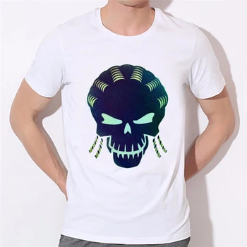 Pop Tegneserie-Film Karakter T-shirt Selvmord Trup Skull T-Shirt med Cool Nyhed Sjove Tshirt Stil Unisex Trykt Fashion Tee W27-20#