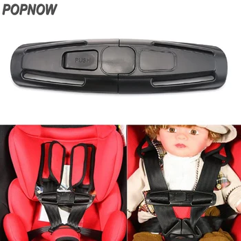 Popnow Bil Styling Baby Safety Car Rem Sikkerhedssele Dække Barn, Toddler Brystsele Klip Sikker Spænde Sort 14.5x4cm #8091