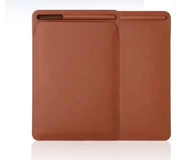 Pouch Taske Cover med Blyant Slot til iPad Pro 12.9 2017 Premium Læder Sleeve etui til iPad Pro 12.9