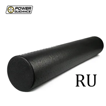 POWER VEJLEDNING 90cm Foam Roller EPP Sort Yoga Roller Massage Roller For Muskelvæv Fitness Yoga Pilates Kun sendt Rusland