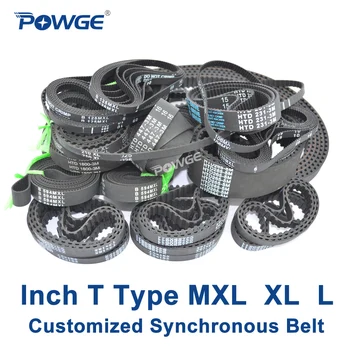 POWGE Inch T Type MXL XL L synkron Pitch (tegnbredde) 0,08