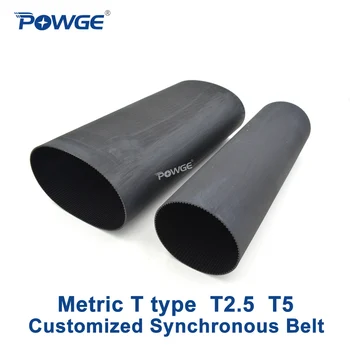 POWGE Metrisk T Type T2.5 T5 synkron Pitch 2.5 mm 5 mm Tilpasset produktion af alle former for Trapez T2.5 T5 Timing skive