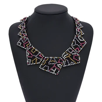 PPG&PGG Kvinder Mode Smykker Luksus Stor Brand Crystal Regelmæssige Geometriske Figurer Krave Halskæde