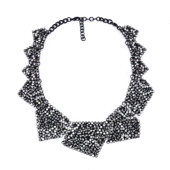 PPG&PGG Kvinder Mode Smykker Luksus Stor Brand Crystal Regelmæssige Geometriske Figurer Krave Halskæde