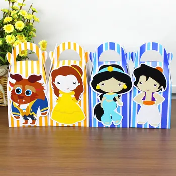 Prinsesse og Prins Fordel Max Candy Box gaveæske Cupcake Box Dreng, Kids Fødselsdag Part Forsyninger Dekoration Party Event