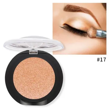 Professionel 20 Stilarter Makeup Skinnende Glimmer Sort Single Eyeshadow Palette Kosmetik Vandtæt Glimmer Øjenskygger