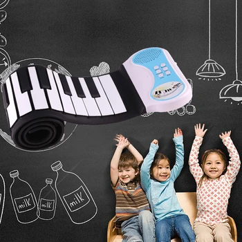 Professionel 37 Nøgler Silicium Fleksible Hånd Roll Up Piano Soft-Bærbare Elektroniske Tastatur orgelmusik Gave til Børn, Studerende