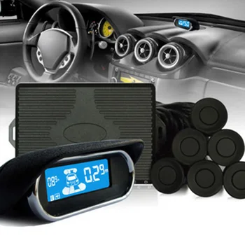 Professionel Bil Parkering Radar System, Digital LED Auto Parkering Sensorer 8 Vejrandig Bageste forfra Omvendt Backup Radar Kit