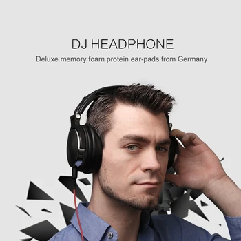 Professionel DJ Studio Hovedtelefoner Skærme DJ Headset Over Øret Studio Headphones Wired Stereo Hovedtelefoner Til Telefonen Computer