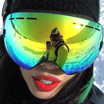 Professionel Ski Goggles Dobbelt Anti Tåge UV-CUT Sfæriske Skiløb Brillerne Udendørs Sport Snow goggles Ski Briller Til Mænd, Kvinder