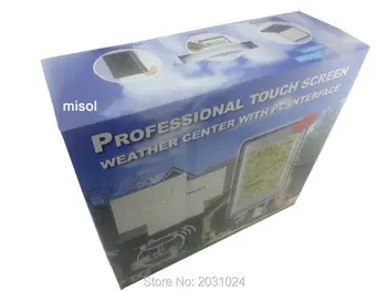 Professionelle Trådløse vejrstation Touch-Panel w/ Solar sensor, w/ PC-interface