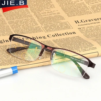 Progressiv Multifokal briller Overgang Solbriller Fotokromisk Læsning Briller Mænd Point for Læseren Nær Langt syn dioptri