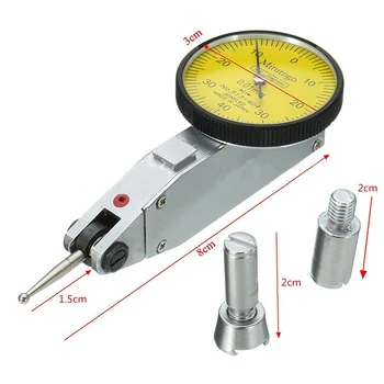 Præcis måleur Test Indikator Præcision Metriske med Svalehale Skinner Mount 0-40-0 0,01 mm Mayitr måleinstrument Værktøj