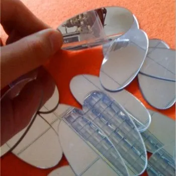 Prøver på ved at Tilpasse Vilkårlig Form Spejl Akryl PMMA Pier Glas Plast Dekorative Linse, Og Vi Kan Korrektur