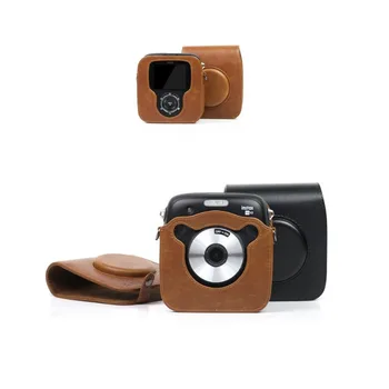 PU Læder Taske Tilfælde Vintage Shoulder Strap Pose Kamera Regnskabsmæssige Dækker Beskyttelse Tilfældet for FUJI Instax PLADSEN SQ10 Kamera