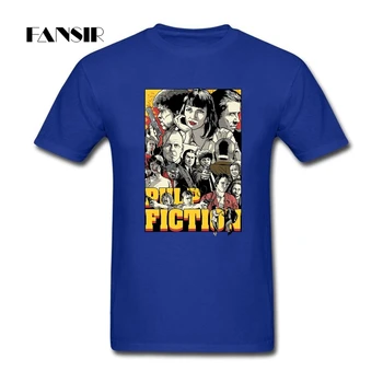 Pulp Fiction Mænd T-Shirt af Høj Kvalitet T-Shirt Mandlige Korte Ærmer Crewneck Bomuld, XS-3XL Mærke Tøj Til Fyre