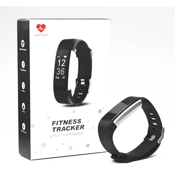 Pulsometer Aktivitet, Fitness Tracker Tracker pulsmåler Fitness Armbånd Skridt Tæller Smart Band Smartband pk fitbits S2