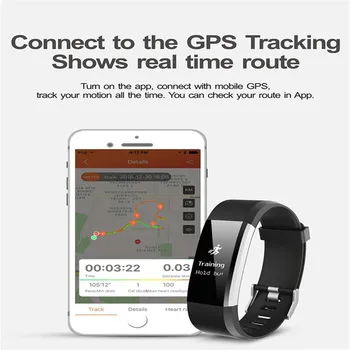 Pulsometer Aktivitet, Fitness Tracker Tracker pulsmåler Fitness Armbånd Skridt Tæller Smart Band Smartband pk fitbits S2