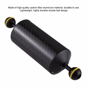 PULUZ Carbon Fiber Float Opdrift Akvatiske Arm Dobbelt Kugle Flydende Arm Dykning Kamera Dykning Skuffe