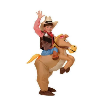 Purim oppustelige cowboy Dinosaurus-kostume Ride på hest Cosplay Fancy fest kjole Halloween kostumer til Kvinder Disfraces