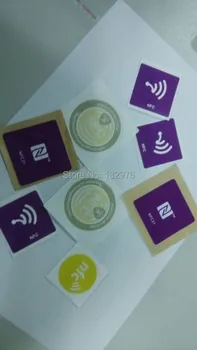 PVC/PET/Papir Printbart NTAG 213 RFID NFC-Label/Mærkat Diameter 30mm/35mm Billige Passiv NFC-Tag,