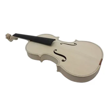 På Lager Fabrik Ufærdige Hvid Violin Selektiv 10 År Naturlige Tørrede Maple Tilbage Spruce Top Håndlavet Violin I Fuld Størrelse