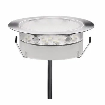 QACA LED Underjordiske Lamper, PC&Høj Kvalitet og Rustfrit Stål DC12V gulvlampe Varm Hvid, Kold Hvid, Blå, RGB 20pcs/set B107-20