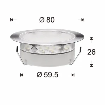 QACA LED Underjordiske Lamper, PC&Høj Kvalitet og Rustfrit Stål DC12V gulvlampe Varm Hvid, Kold Hvid, Blå, RGB 20pcs/set B107-20
