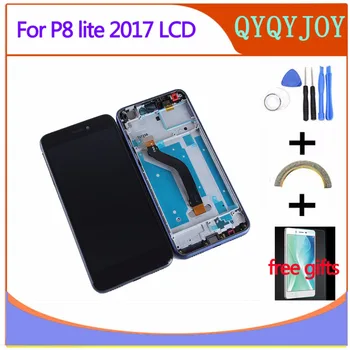 Q&Y QYJOY For Huawei P8 Lite 2017 LCD Display+Touch Screen Digitizer Assembly Udskiftning af Glas, PRA-LA1-PRA-LX1-PRA-LX3