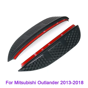 QCBXYYXH For Mitsubishi Outlander ASX Bil Styling Carbon bakspejlet Dekorative Regn Gear Tilbage Spejl Øjenbryn regnslag