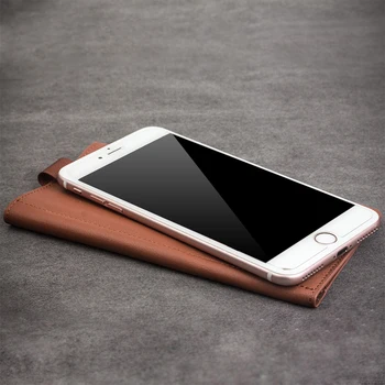 QIALINO Phone Case For iPhone 7 Ægte Læder Cover til iPhone 7 plus Wallet Etui-Kort Slot Telefon Taske&Sag 4.7/5.5 tommer