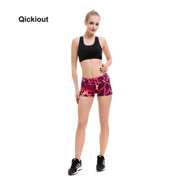 Qickitout Shorts S-XXXXL Kvinder Sexy Leopard Dyr, Casual Shorts med Høj Talje 2017 Forår Sommer Sexet Elegante, Tynde Shorts