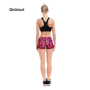 Qickitout Shorts S-XXXXL Kvinder Sexy Leopard Dyr, Casual Shorts med Høj Talje 2017 Forår Sommer Sexet Elegante, Tynde Shorts