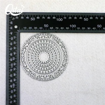 QITAI 5pcs/masse Cirkulær Form DIY Temmelig Papir Cutter Skære Dø Metal Materiale Til Kreativ Gave Dekoration Scrapbooking D34