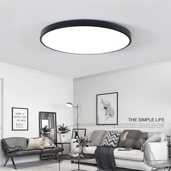 QLTEG ultra-tynde LED-loftsbelysning lamper til stuen lysekroner i Loftet til hallen moderne loft lampe 5cm høj