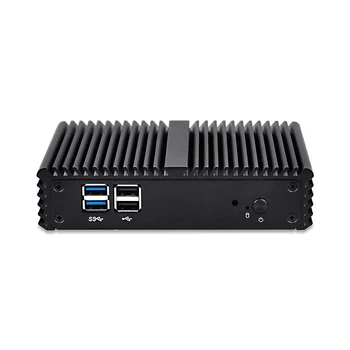 QOTOM Mini Computer 2 Gigabit Ethernet-Porte Q150S-S07 J3160 Quad Core AES-NI-6W ,6*USB-X86 Lille Fanless Firewall Router PC