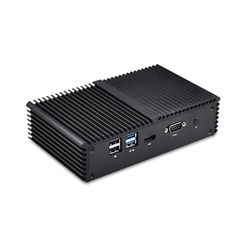 Qotom Mini-PC 4* Ethernet Lan med Core i3 i5 Pfsense Firewall Mini Computer Fanless PC-Server industrielle Computer med AES-NI