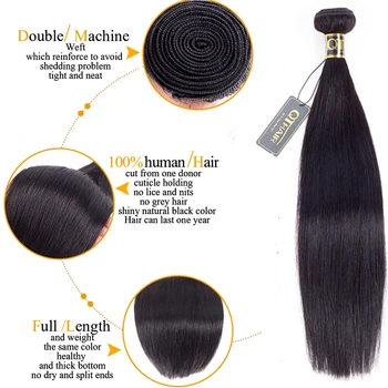 QT Brazilian Hår glat Hår Bundter menneskehår Weave 4 Bundter Naturlige Farve Non-Remy Hair Extension 8-28 Gratis Fragt