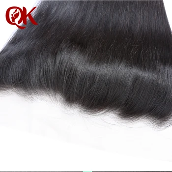 QueenKing Hår, Brazilian Remy Hair Silky Straight 13X4 Blonder Frontal Lukning Pre Plukket Hår Linje Naturlige Farve Human Hair