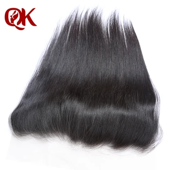 QueenKing Hår, Brazilian Remy Hair Silky Straight 13X4 Blonder Frontal Lukning Pre Plukket Hår Linje Naturlige Farve Human Hair