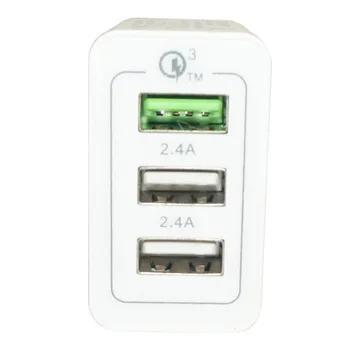 QUWIND QC3.0 Hurtig Oplader 3 USB-2.4 EN Hurtig Opladning Oplader Adapter Til Samsung, HuaWei Androdi