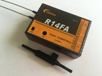 R14FA FASST Kompatibel 2,4 Ghz 14Ch Modtager Til FUTABA Senderen 12FG