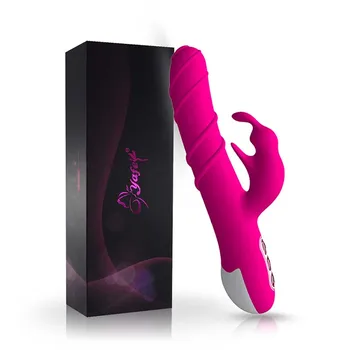 Rabbit Vibrator 360 Graders Rotation Vibrator Stor vibrerende Dildo Klitoris Stimulator G Spot Vibrator voksen Sex legetøj til kvinder