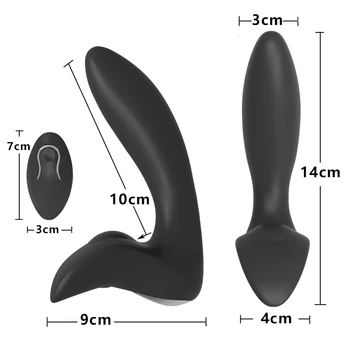 Radio-kontrollerede Anal Plug Vibrator sex legetøj til par Kvindelige G-punkt stimulering, anal Prostata Massager Gay anal legetøj for voksne