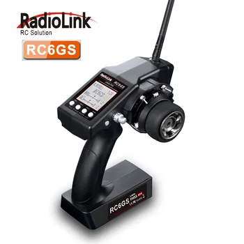 RadioLink RC6Gs 2,4 G 6CH Bil Controller Sender + R6FG Gyro Inde i Modtageren for RC Bil, Båd Forsendelse fra Rusland